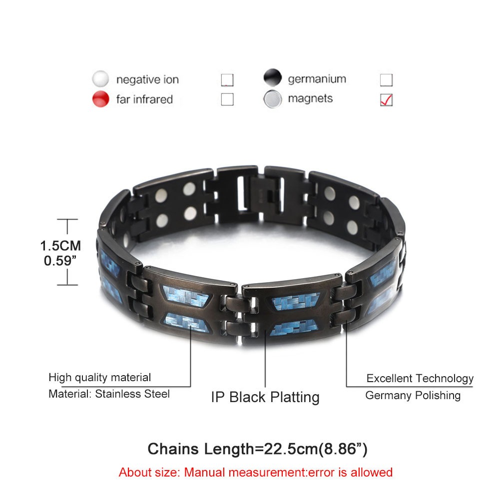 Titanium Magnetic Luxury Slimming Bracelet - Therapy Healthcare Jewelry for Men