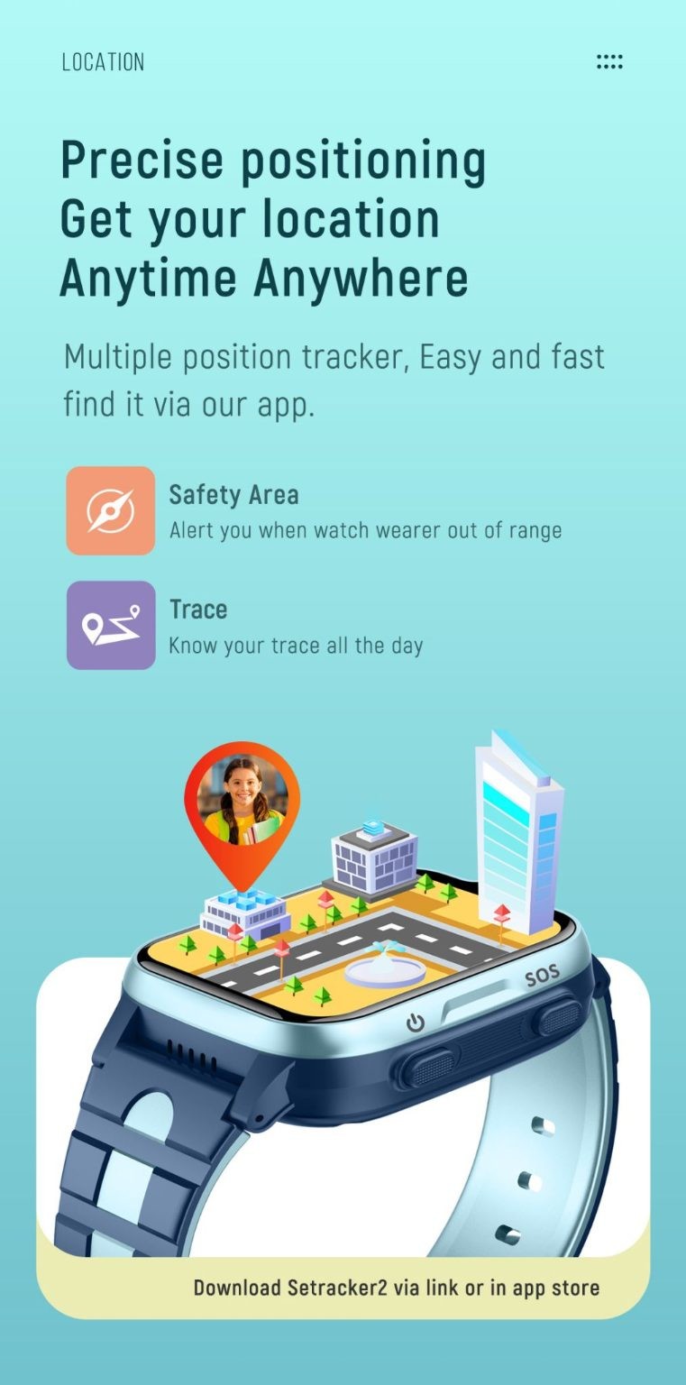 Kids Smart Watch, K15 Model, 4G Video call, IPX7 Water Proof, PINK