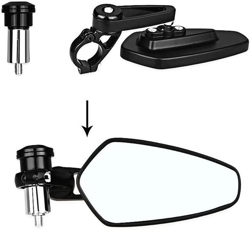 Motorcycle Bar End Mirrors Motorbike Rearview Mirror