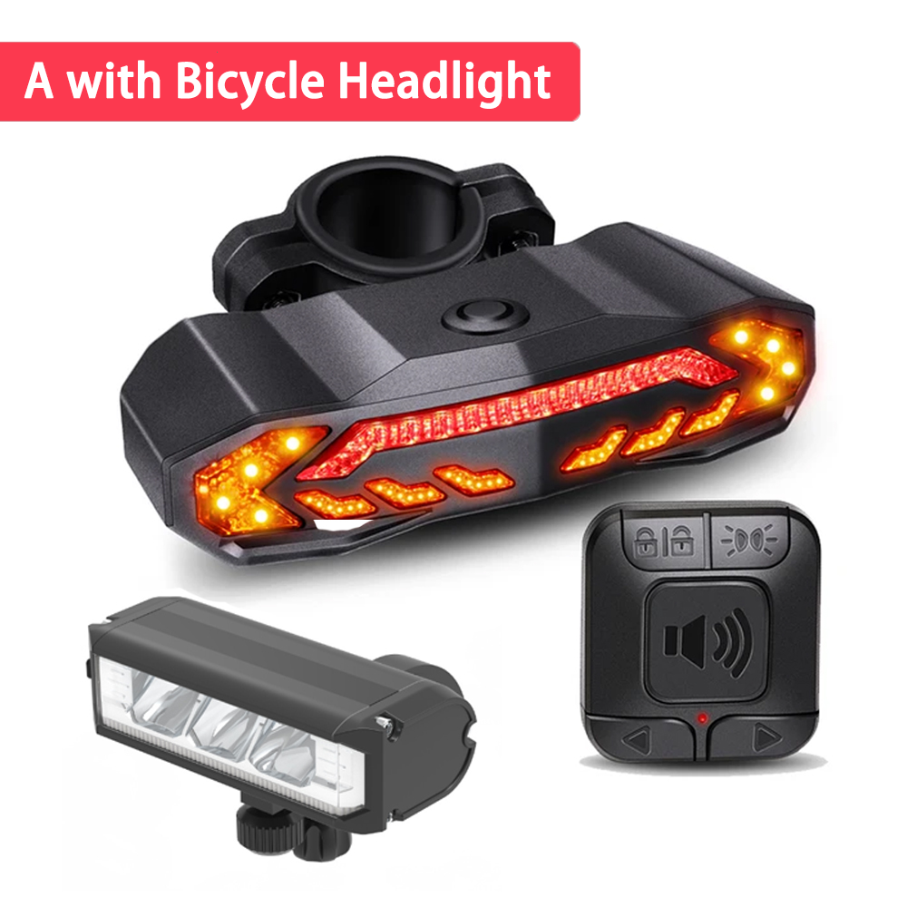 Rockbye Bike Front Light with Horn Alarm and Remote Control
