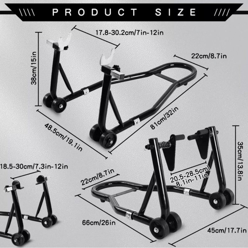Motorcycle Stand Front Rear Universal