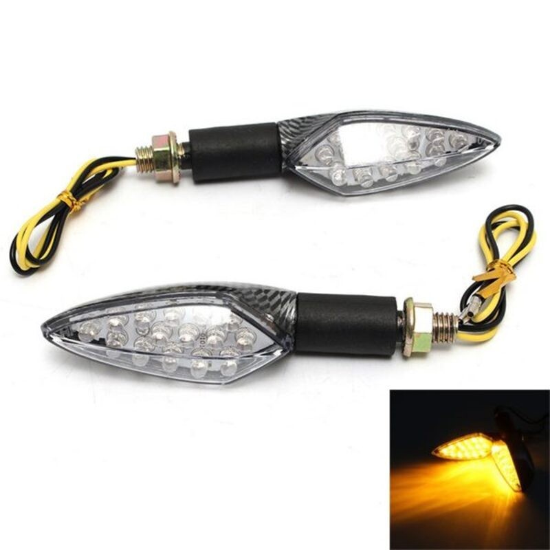 Motorcycle Turn Signal Lights Indicators Blinker Flashlights