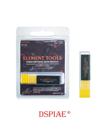 DSPIAE HC Series 0.1mm~1.0mm Tungsten Steel Hook Broach Blade for Model Hobby Building DIY Tools