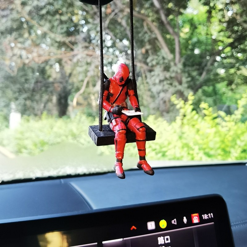 Deadpool 2 Action Figure Marvel X-Men Swing Posture Anime Doll Car Charm