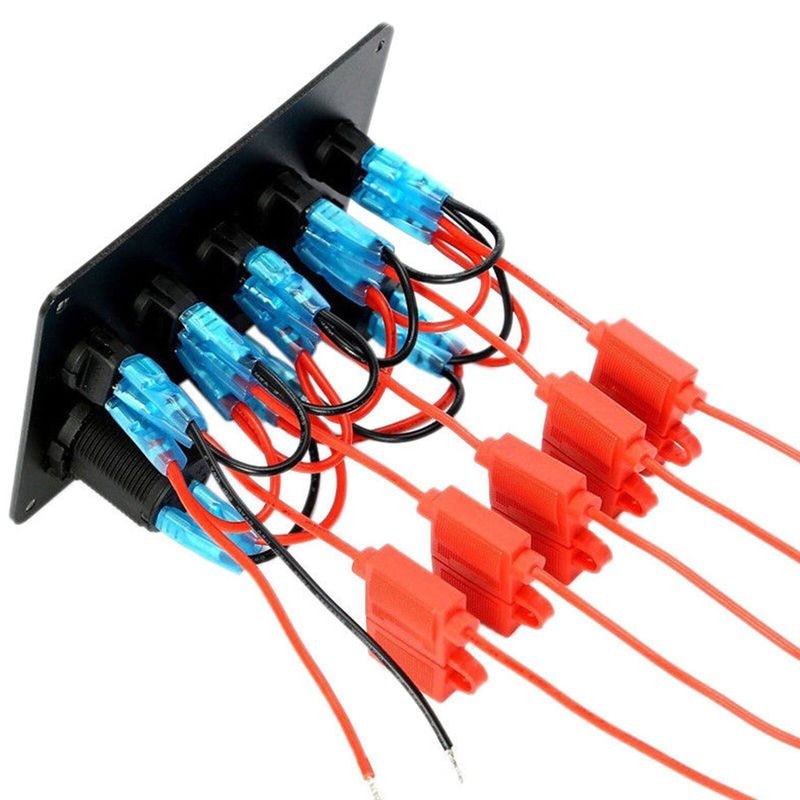 5 Gang ON-OFF Car Boat Switch Control Panel