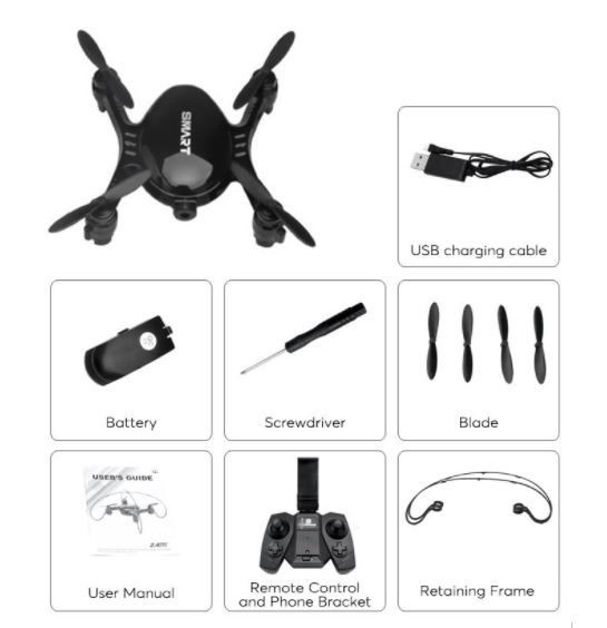 Drone, Mini Drone SMAO M7S with Camera, FPV, 100m remote Distance