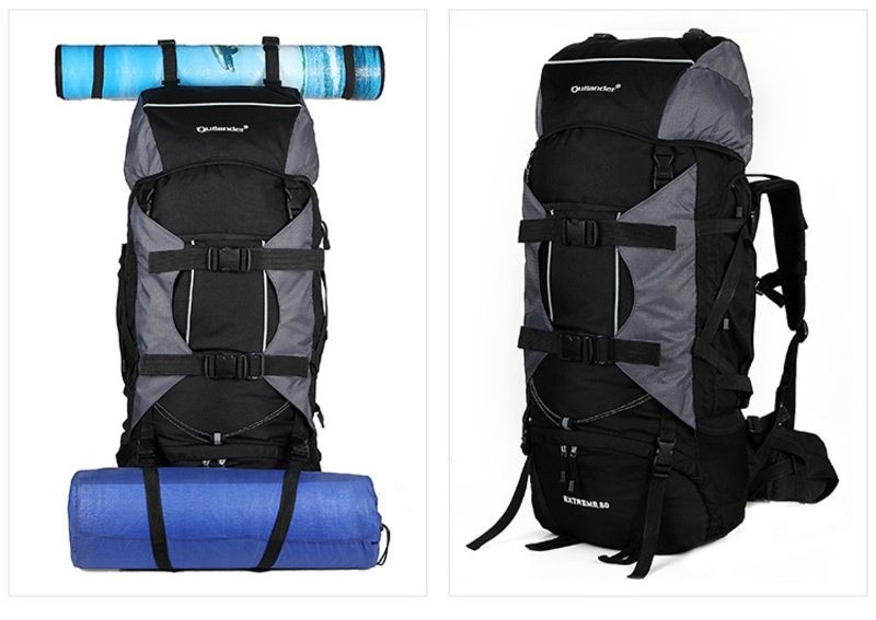 80L Tramping Pack Back Pack Bag Blue