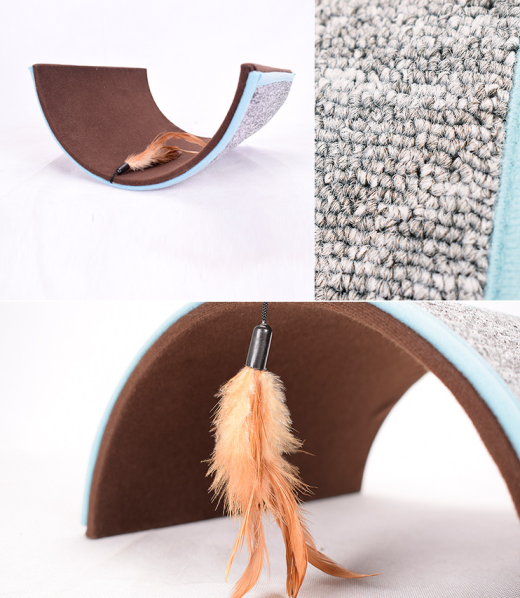 Carpet plush cat scratch board