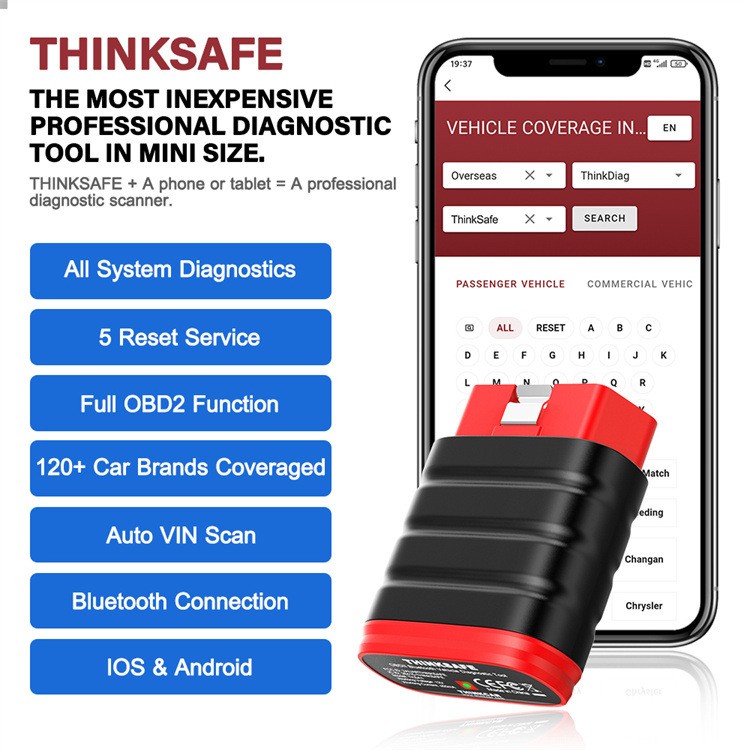 Thinksafe OBD2 Full System Diagnostic Tool Oil Maintenance Electronic