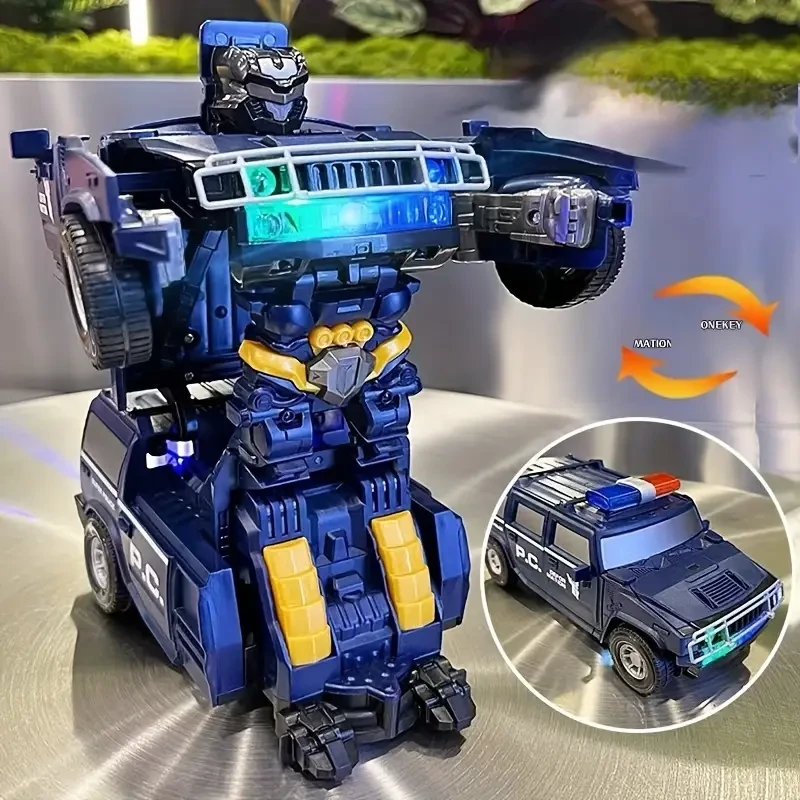 Transforming Electric Toy Car with 360 Rotation