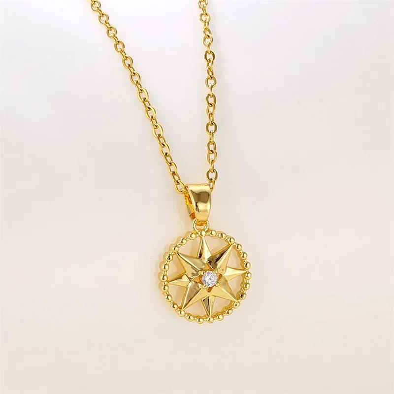 Lucky Compass Necklace Jewelry For Women