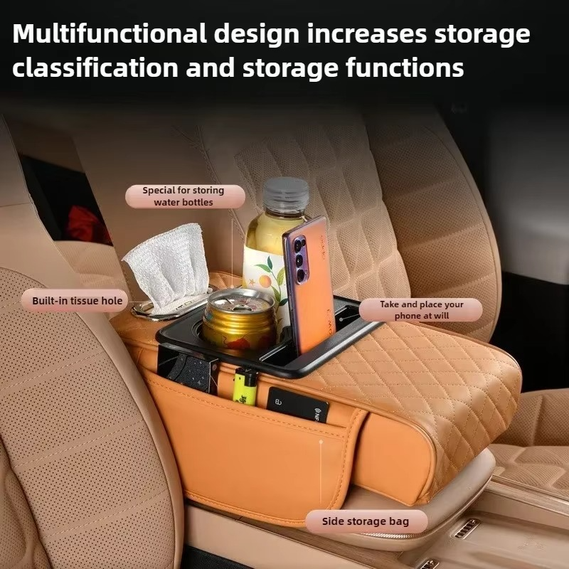 Integrated Pressurized Multifunctional Car Armrest Heightening Pad