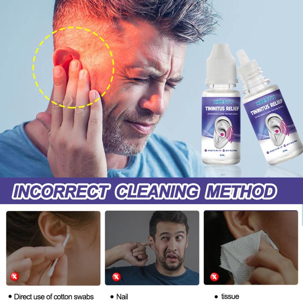 Ear Ringing Relieving Drops - Soften Earwax, Canal Blockage, Earache, and Tinnitus Treatment