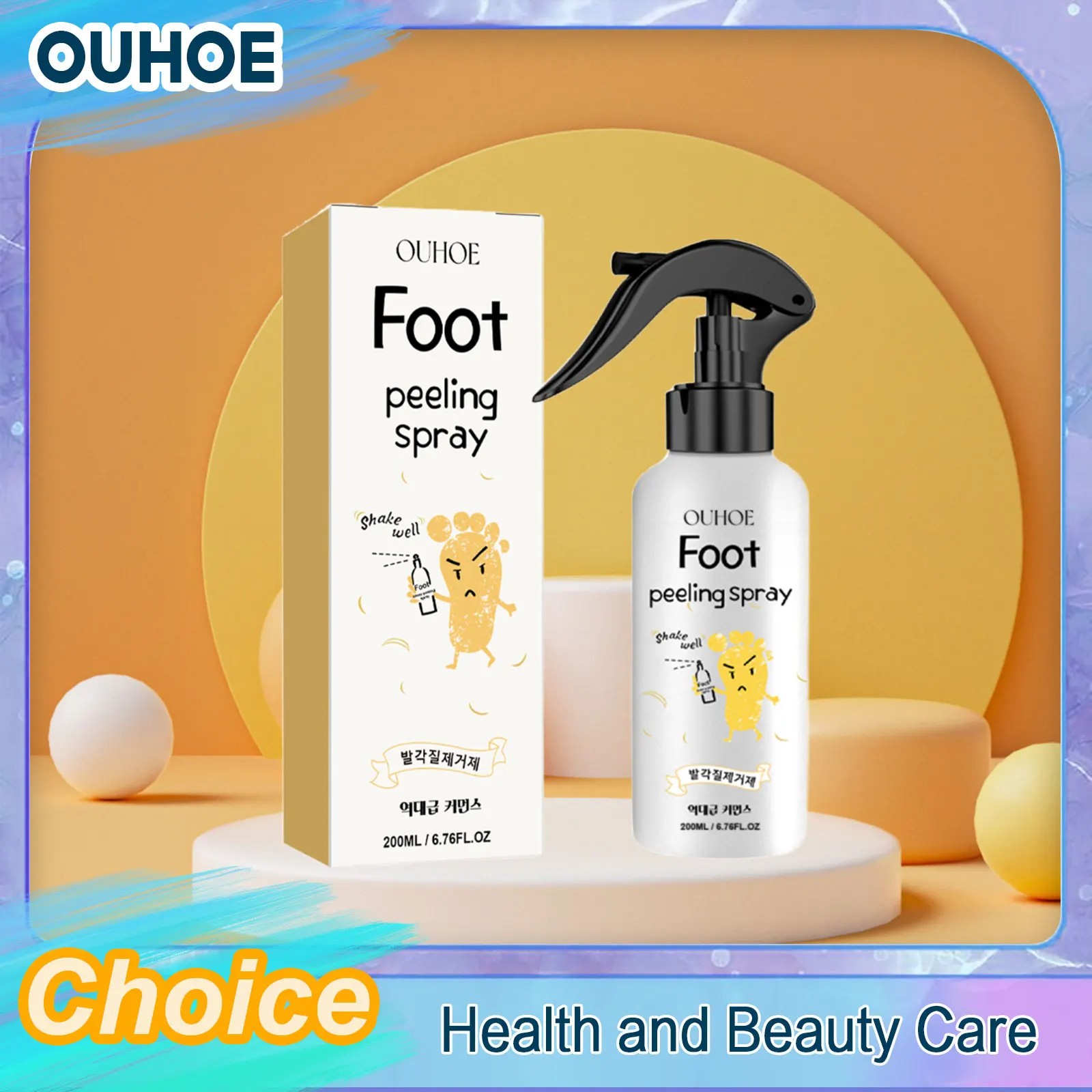 Foot Exfoliating Spray - Repair, Brightening, Anti-Drying, Calluses and Dead Skin Removal