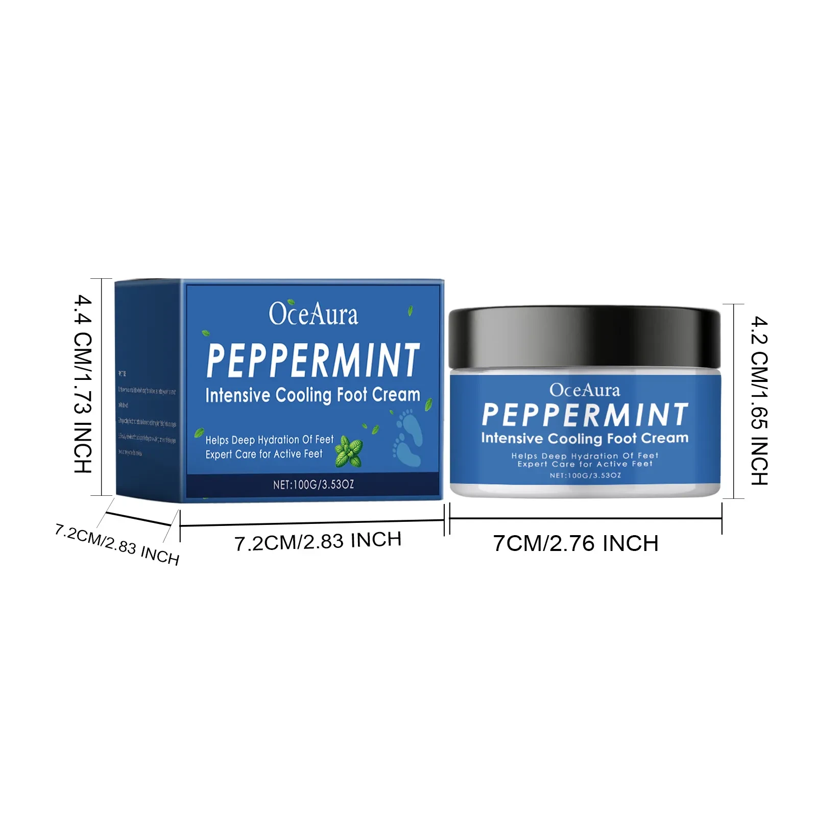 OceAura Peppermint Intensive Cooling Foot Cream