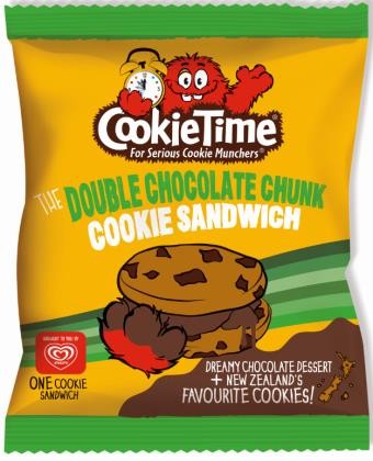 Cookie Time Ice Cream Sandwich Double Chocolate Chunk