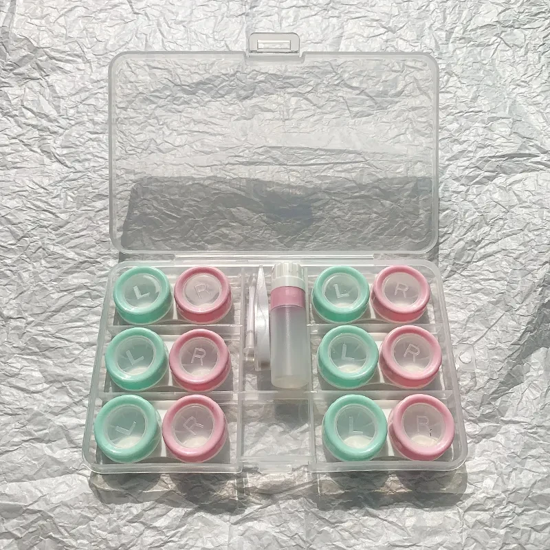 Contact Lens Case For Women, Multiple Packs, Portable And Compact