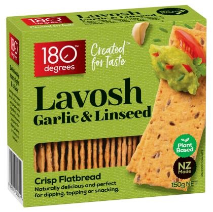 Cracker Lavosh Garlic Linseed