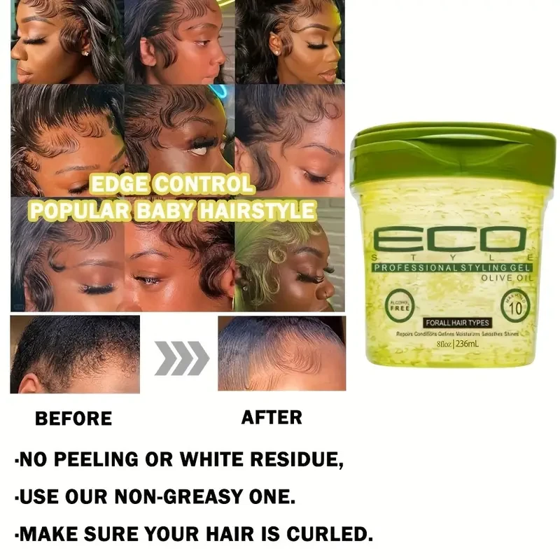 1pc, 236ml/8fl.oz Hair Styling Gel, Suitable for All Hairstyles,
