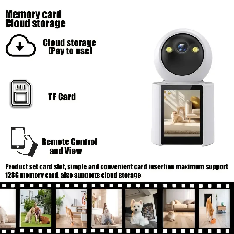 Home Pet Camera  Built-in Screen