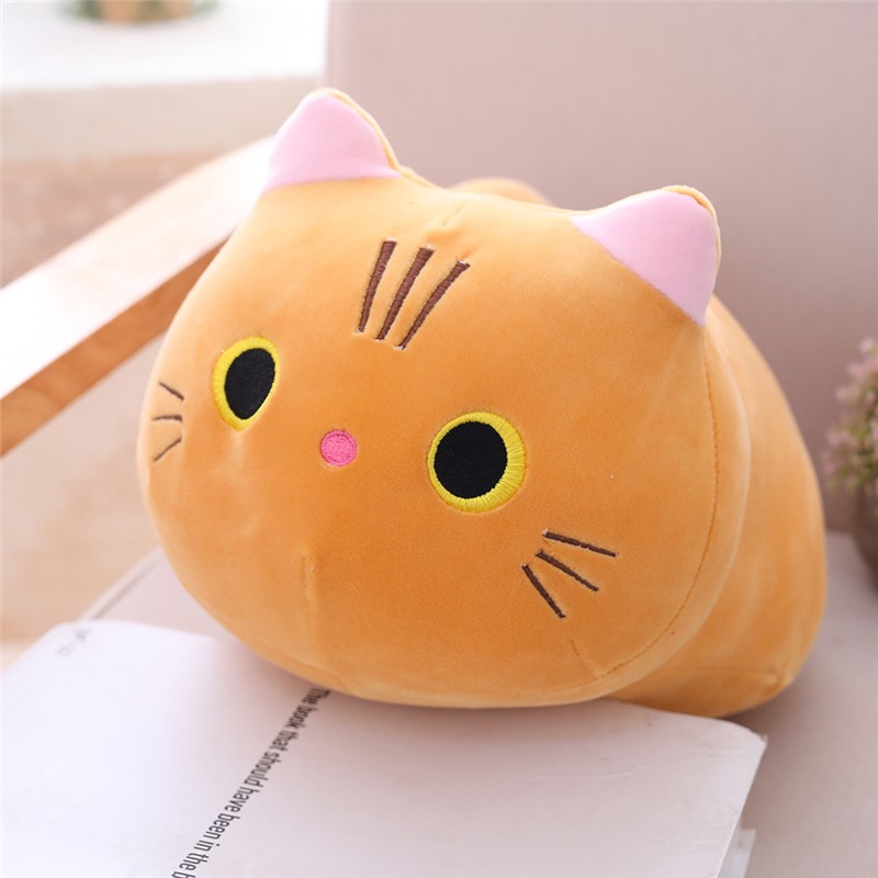 25CM Little Size Soft Animal Cartoon Pillow - Cute Cat Plush Toy for Kids Birthday Gift