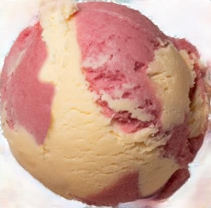 Ice Cream Peach Raspberry