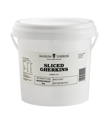 Gherkins Sliced Cross Round