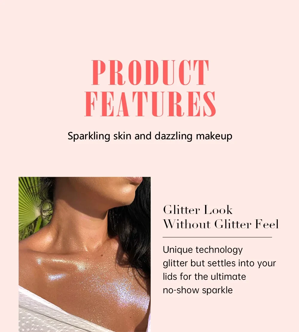 8-color Ball Sequins Gel Glitter Colorful Eye Shadow