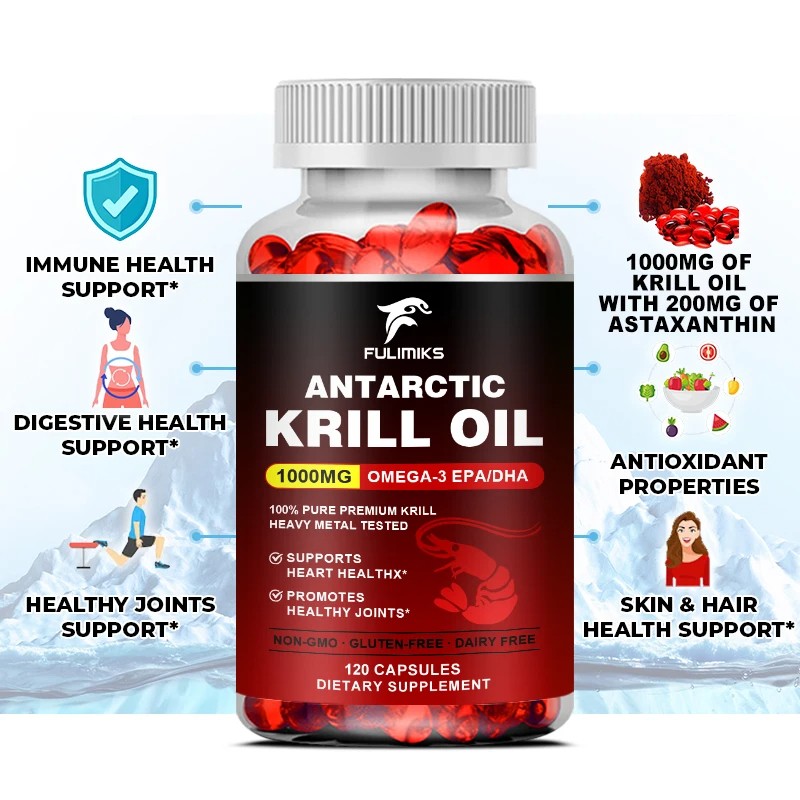 Antarctic Krill Oil - Phospholipid Omega-3 Complex with Astaxanthin