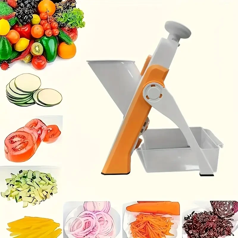 Manual Mandoline Slicer with Stainless Steel Blade
