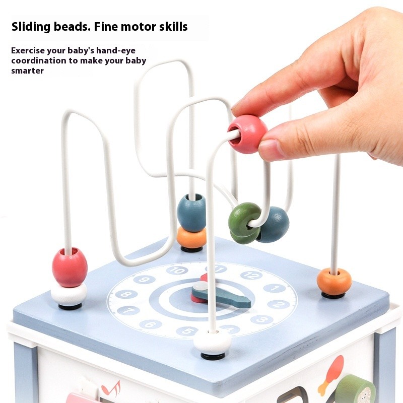 Wooden Busy Box Early Childhood Education Multifunctional