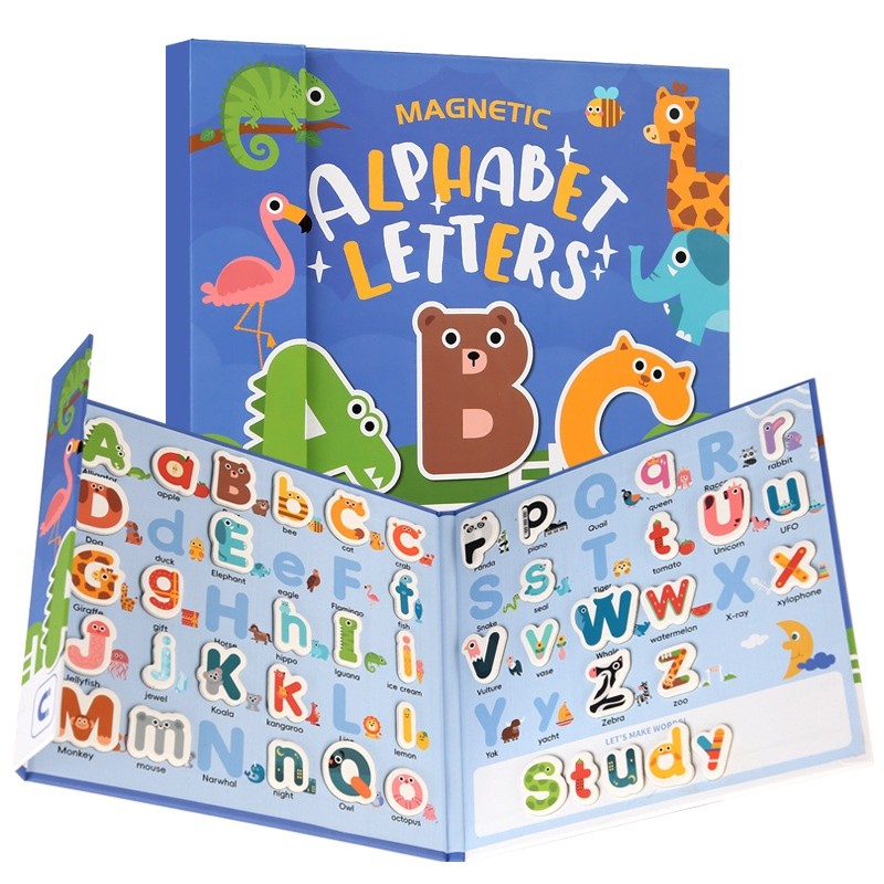 Children's Early Education Case English Letters Magnetic Card Educational Toys