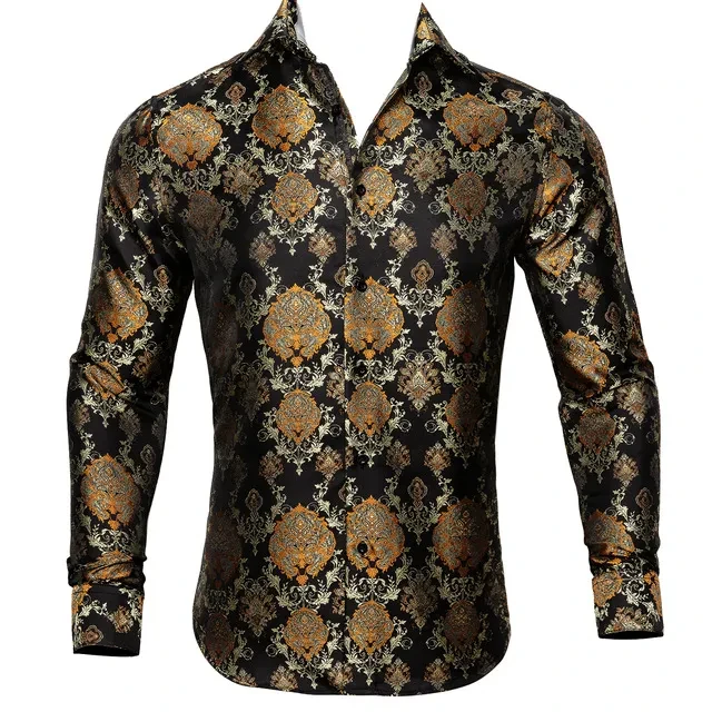 Men's Long Sleeve Paisley Shirts