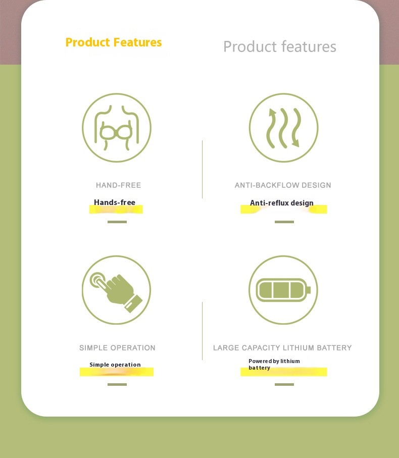 Postpartum Mom's Bag Pain Free Ultra Quiet Wearable Breast Pump Integrated Breast Pump Milk Extractor