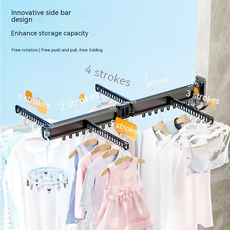 wall clothes drying rack
