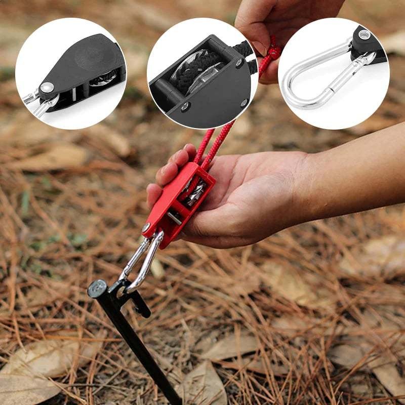 Portable Adjustable Fix Camping Rope 2 Pcs