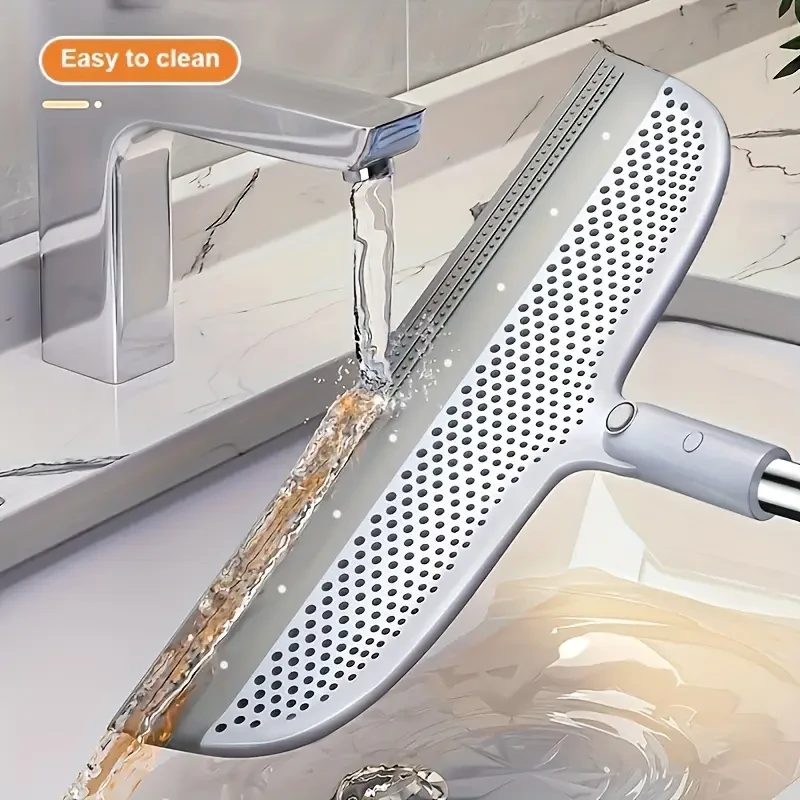 Multifunctional Floor Scraping Broom and Water Squeegee