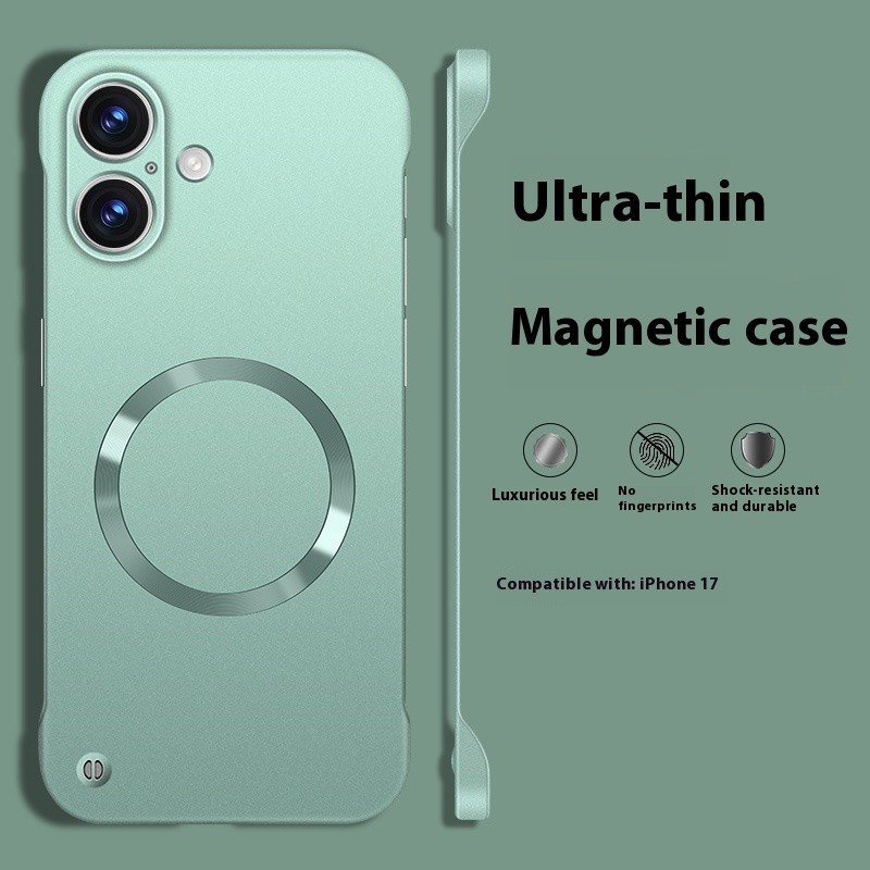 Half Pack Hard Ultra-thin Matte Metallic Paint Solid Color High Sense Phone Case