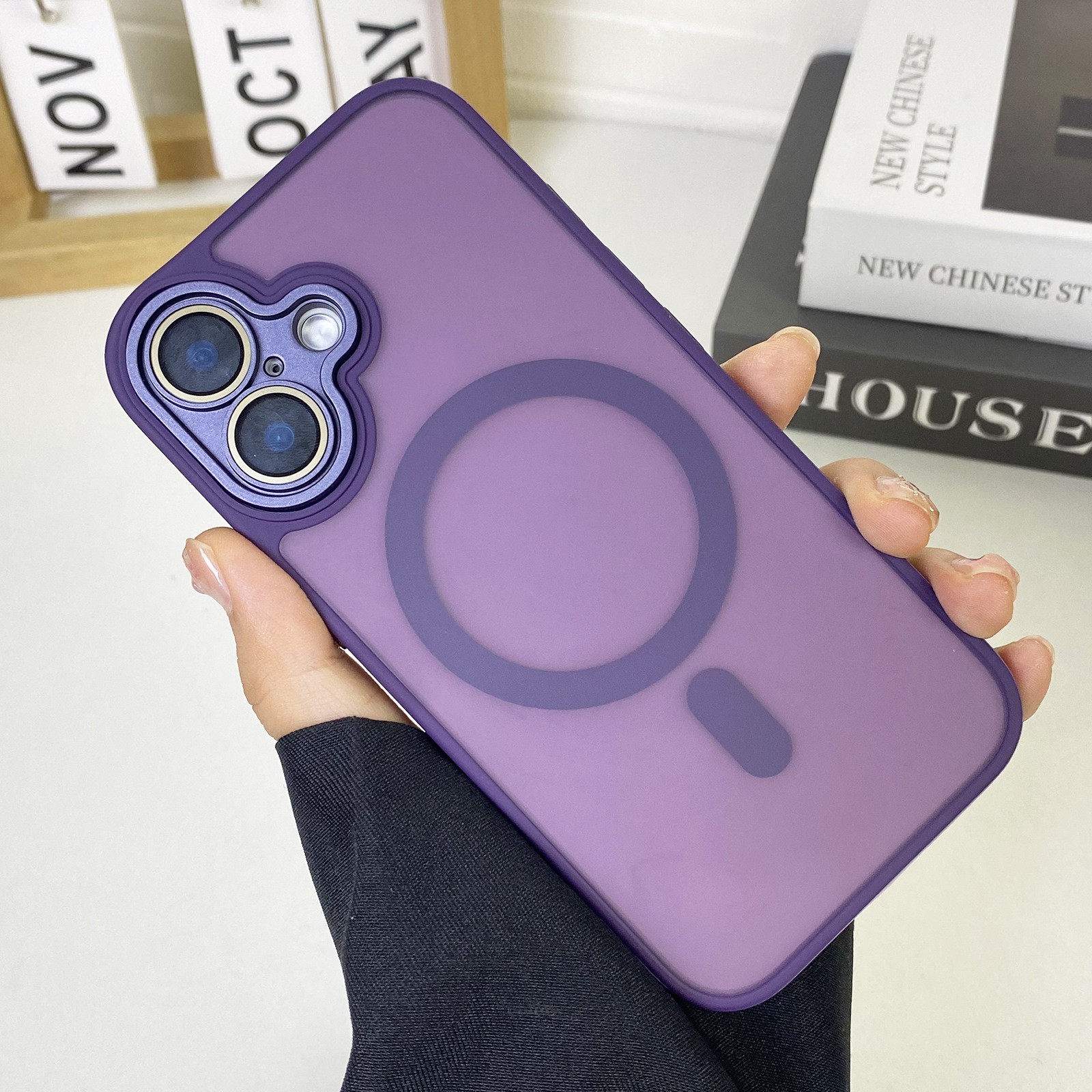 JD Magnetic Matte Phone Case All-inclusive Drop-resistant