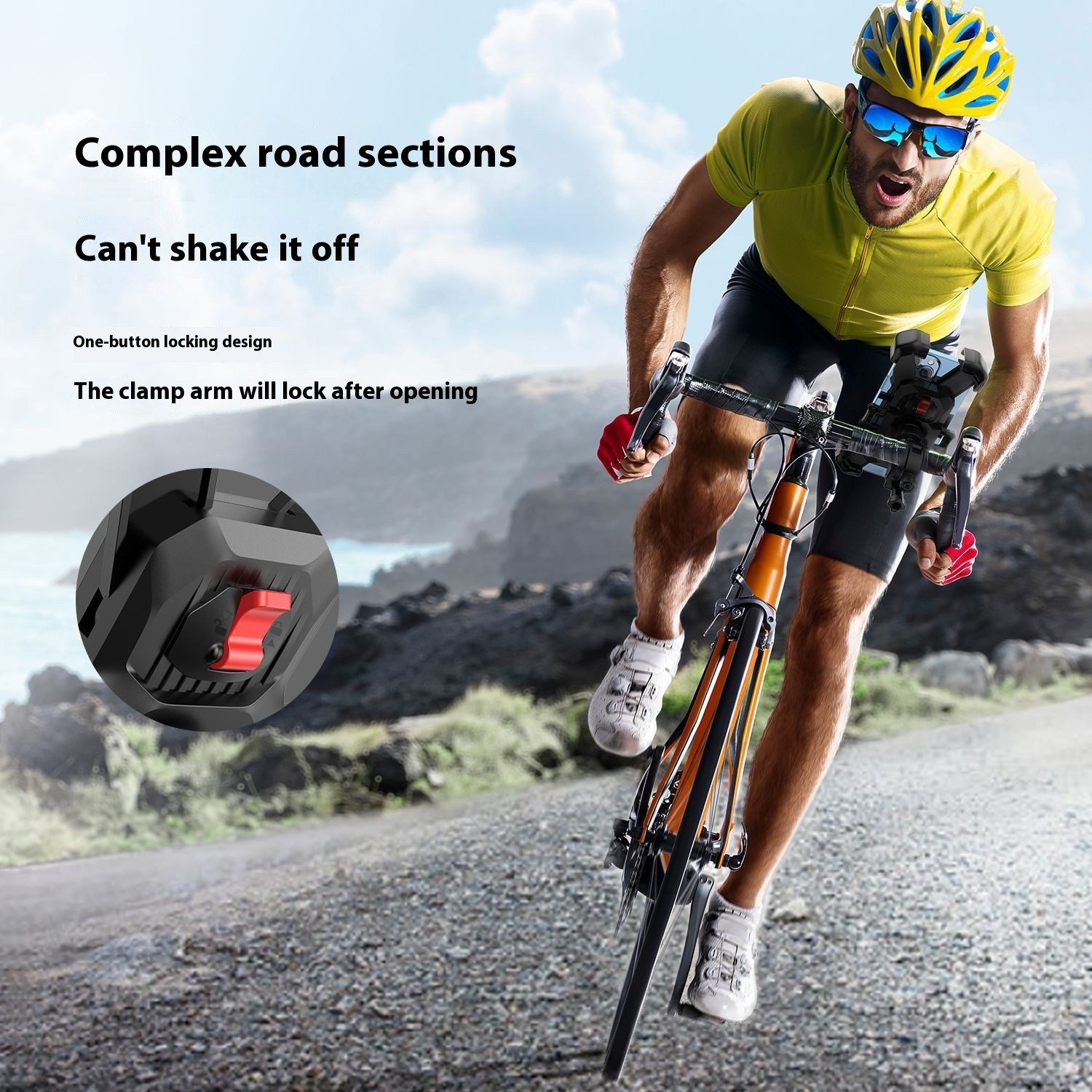 Outdoor Bicycle Fixed Mobile Phone Bracket Universal