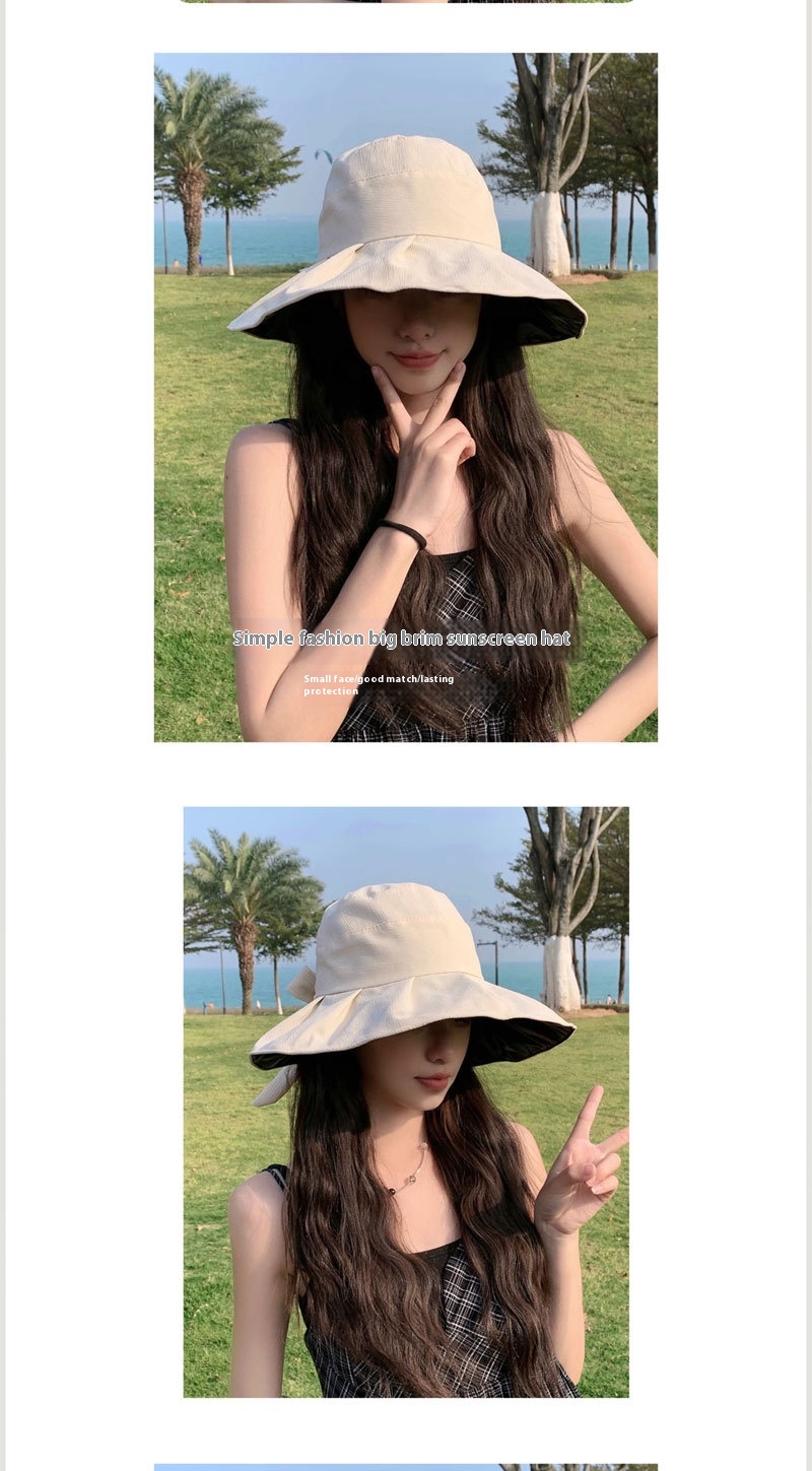 Vinyl UV Protection Bow Fisherman Hat Cover Face Big Brim