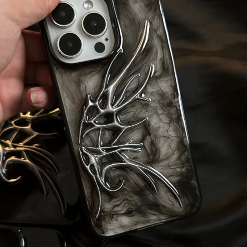 Simple Blooming Three-dimensional Wings Phone Case