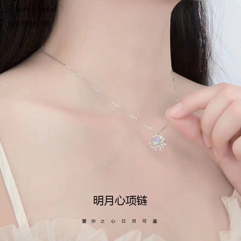 Dream Fall Star Moon Necklace Chain