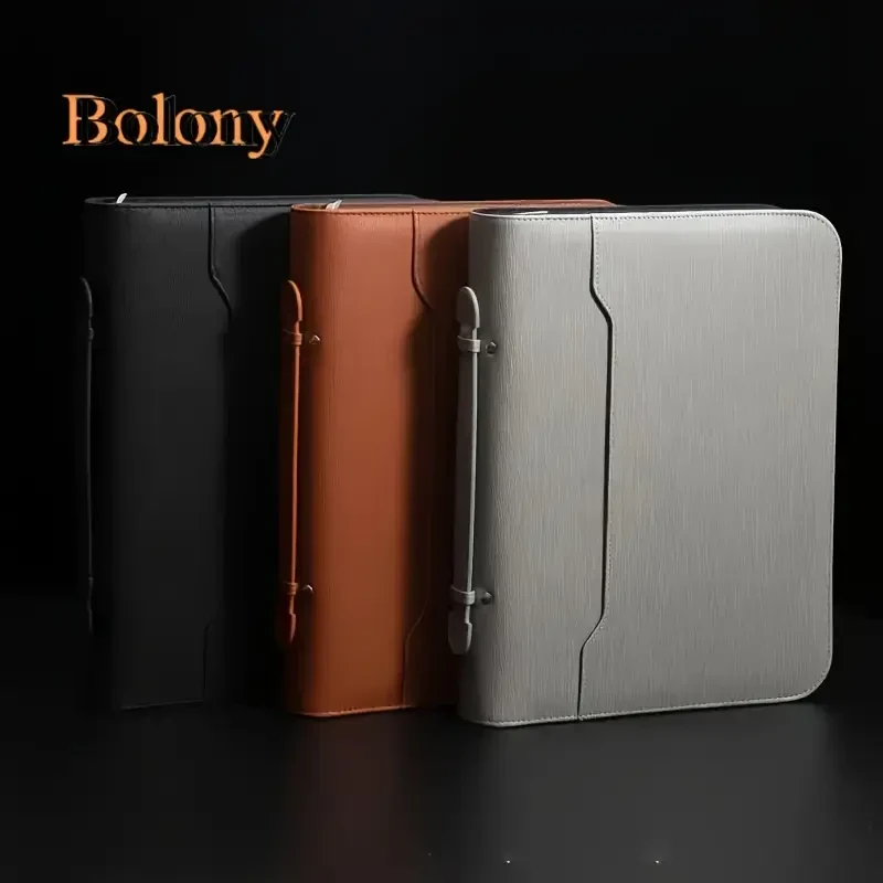 Bolony A4 Leather Portfolio Binder