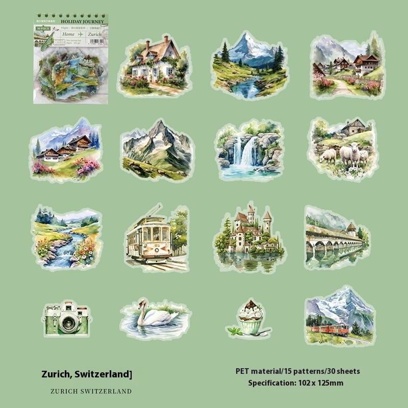 Holiday Journey Series Architecture Journal Stickers