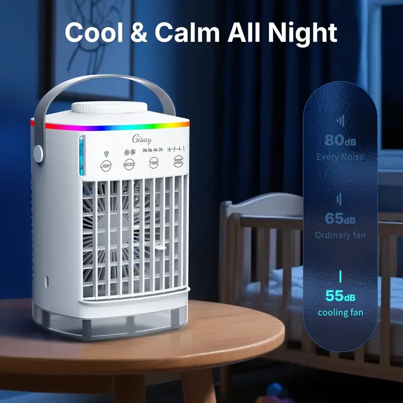 Compact USB-Powered Evaporative Cooler & Fan