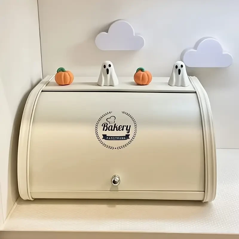 SANDREAM Metal Flip Storage Box Compact Flip-Top Organizer