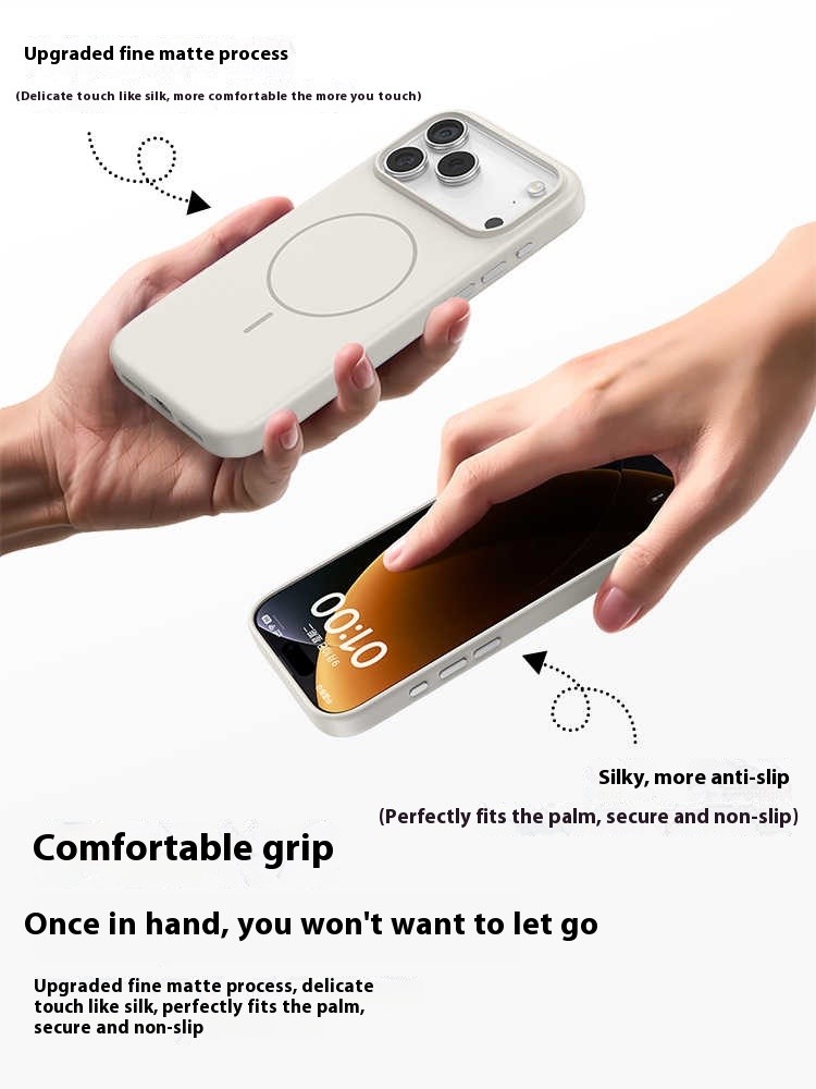 Frosted Magnetic Protective Cover Camera Button All-inclusive