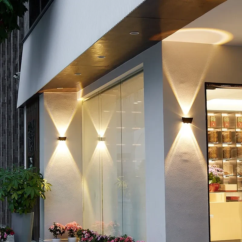 modern outdoor solar wall lights