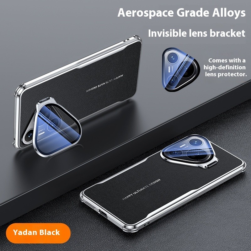 All-inclusive Drop-resistant Plain Leather Phone Case